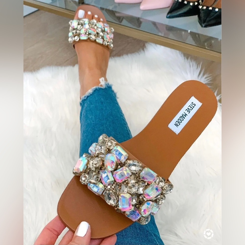 Steve Madden Womens Brionna Slip Sandals